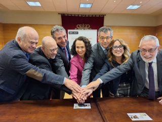 Imagen de la presentación del sello de la Real Audiencia de Extremadura